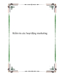 Kiểm tra các hoạt động marketing