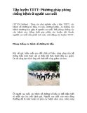 Tập luyện TDTT để phòng chống các bệnh ở người cao tuổi