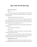 Quy trình vắt sữa thủ công