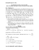 Bài tập lớn Nguyên Lý Máy: Phân tích động lực học và phân tích lực cơ cấu phẳng