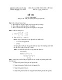 Đề thi - Môn thi: Ngôn ngữ C