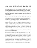 Triết học "Chủ nghĩa xã hội trên nền tảng dân chủ Hơn "