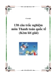 138 câu trắc nghiệm Thanh toán quốc tế (Kèm lời giải chi tiết)