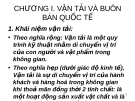 Vận tải và buôn bán quốc tế: Kinh nghiệm và thông tin mới nhất