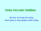 Phân tích môi trường: Kinh nghiệm và phương pháp chuẩn nhất