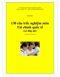 130 Câu trắc nghiệm môn tài chính quốc tế (có đáp án) - Nguyễn Văn Linh
