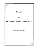 Đề Tài:  "Khu công nghiệp sinh thái"