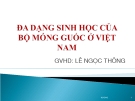 Đa dạng sinh học bộ móng guốc ở Việt Nam: Nghiên cứu của GV Lê Ngọc Thông
