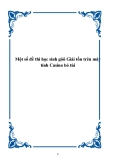 Một số đề thi học sinh giỏi - Giải toán trên máy tính Casino bỏ túi