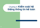 Kiểm soát hệ thống thông tin kế toán: Kinh nghiệm và giải pháp