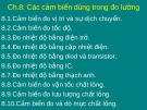 Đo điện: Các cảm biến đo lường dùng trong đo điện