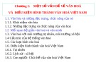 Bài giảng môn Cơ sở Văn hóa Việt Nam