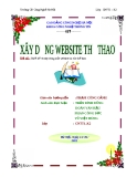 Đề tài " Thiết kế và xây dựng một website tin tức thể thao "