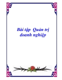 Bài tập thực hành Quản trị doanh nghiệp