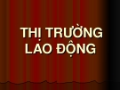 Bài giảng: Thị trường lao động