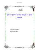 ĐỀ TÀI " Quản trị nhân lực tại công ty cổ phần Hasaico "