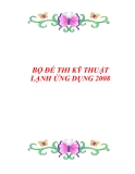 Bộ đề thi Kỹ thuật lạnh ứng dụng 2008: Tuyển tập mới nhất