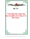 Báo cáo thực tập "Giải pháp đẩy mạnh tiêu thụ sản phẩm của Công ty In Hà giang"