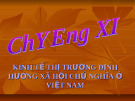Kinh tế thị trường định hướng xã hội chủ nghĩa ở Việt Nam - Chương XI