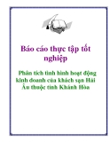 Báo cáo thực tập tốt nghiệp: Phân tích tình hình hoạt động kinh doanh của khách sạn Hải Âu thuộc tỉnh Khánh Hòa