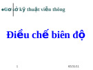 Điều chế biên độ: Bài giảng cơ sở kỹ thuật viễn thông