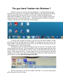 Thu gọn thanh Taskbar trên Windows 7