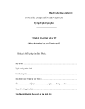 MẪU TỜ KHAI ĐĂNG KÝ KHAI TỬ (Dùng cho trường hợp yếu tố nước ngoài)