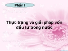 Vốn đầu tư trong nước: Thực trạng và giải pháp