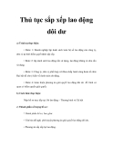 Thủ tục sắp xếp lao động dôi dư  