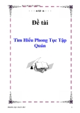 Tiểu luận: Tìm hiểu phong tục tập quán - Phong tục ngày Tết
