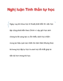 Nghị luận Tinh thần tự học