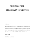 NHỒI MÁU PHỔI PULMONARY INFARCTION 