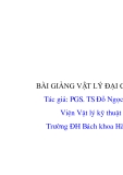 Bài giảng Vật lý hạt nhân: Vật lý đại cương phần 1