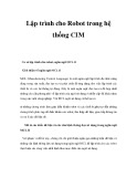 Lập trình Robot trong hệ thống CIM: Kinh nghiệm và hướng dẫn