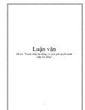 Đề tài: “Tranh chấp lao động và cách giải quyết tranh chấp lao động”