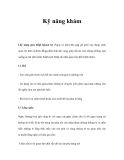Kỹ năng khámI.kỹ năng giao tiếp 