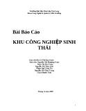 Báo cáo: Khu công nghiệp sinh thái