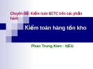 Kiểm toán hàng tồn kho: Chuyên đề kiểm toán BCTC trên các phần hành