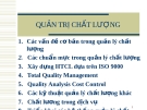 Bài giảng Quản trị chất lượng - Chương 5: Triển khai các hệ thống quản lý chất lượng