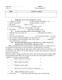 ĐỀ KIỂM TRA ANH VĂN  9- TEST 4