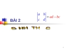 Định Thức: Slide Bài 2 [Chuẩn SEO]