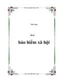 Tiểu luận về bảo hiểm xã hội