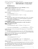 Đề thi đề xuất 1 – Kiểm tra Học kỳ 1 năm học 2010-2011 – Môn Toán lớp 12  Trường THPT Vinh Xuân  