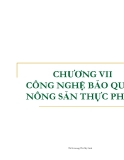 Công nghệ bảo quản nông sản thực phẩm