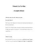 Thành Cát Tư Hãn (Genghis Khan) 