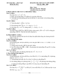 ĐỀ KIỂM TRA HỌC KỲ 2 THPT 2008-2009 BÌNH DƯƠNG