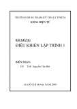 Bài giảng Điều khiển lập trình 1: Chương 1 Mở đầu (Tổng quan)
