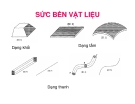 Sức bền vật lý: Dạng khối, Dạng tấm, Dạng thanh