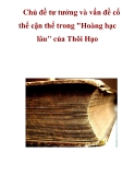 Chủ đề tư tưởng và vấn đề cổ thể cận thể trong "Hoàng hạc lâu" của Thôi Hạo 