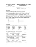 ĐỀ KIỂM TRA HỌC KỲ I LỚP 10 THPT NĂM HỌC 2010-2011 MÔN TIẾNG ANH